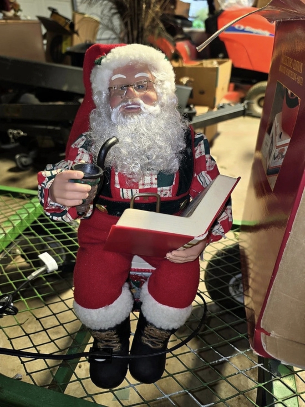 Possible Dreams Santa's Book of Christmas Santa Christmas Figure Decor